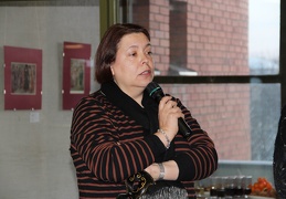 Parodą pristatė Rusijos valstybinės menų bibliotekos Ikonografinių leidinių kompleksinio skyriaus vedėja Jelena Chaplanova 