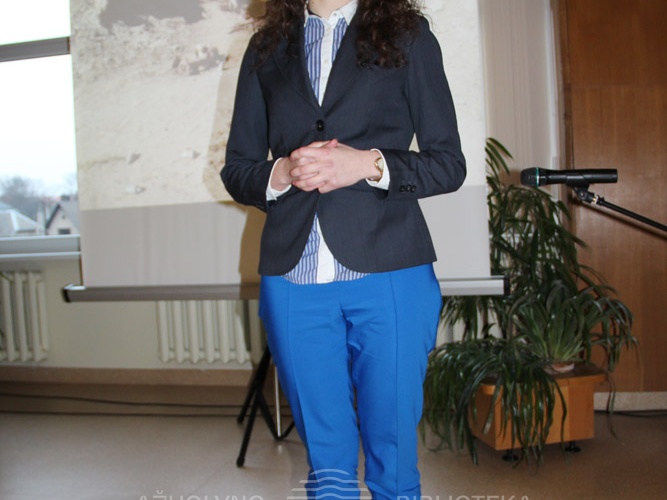 Renginį pradėjo KAVB Kultūrinės veiklos vadybininkė A. Pupininkaitė