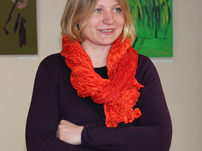 Parodą pristatė Meno leidinių skyriaus darbuotoja