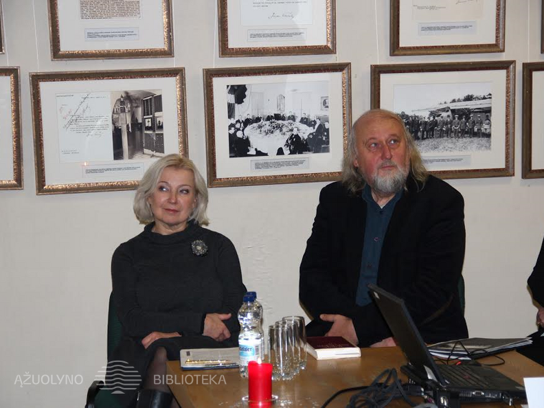 Renginio svečiai - aktorė Inesa Paliulytė ir režisierius Gytis Padegimas