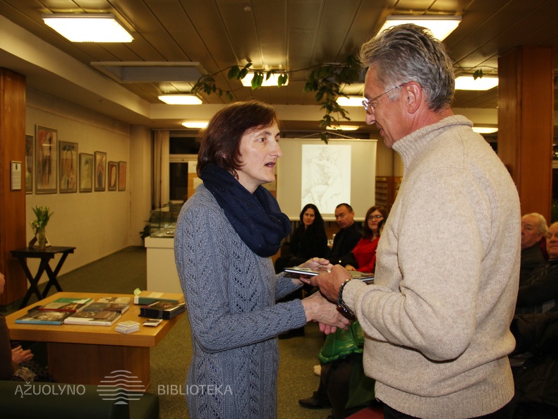 Lorita Stankuvienė su renginio svečiu