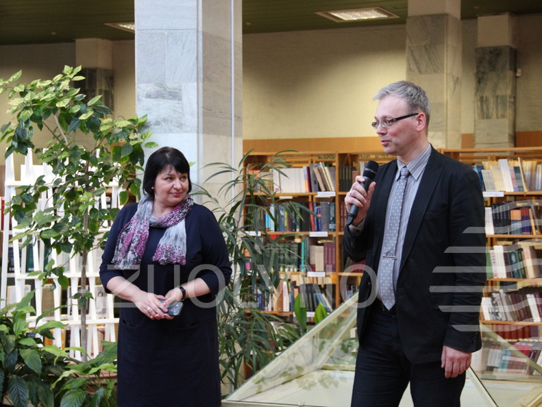 E. mokymosi technologijų centro vadovas Gytis Cibulskis ir KAVB direktorė Asta Naudžiūnienė