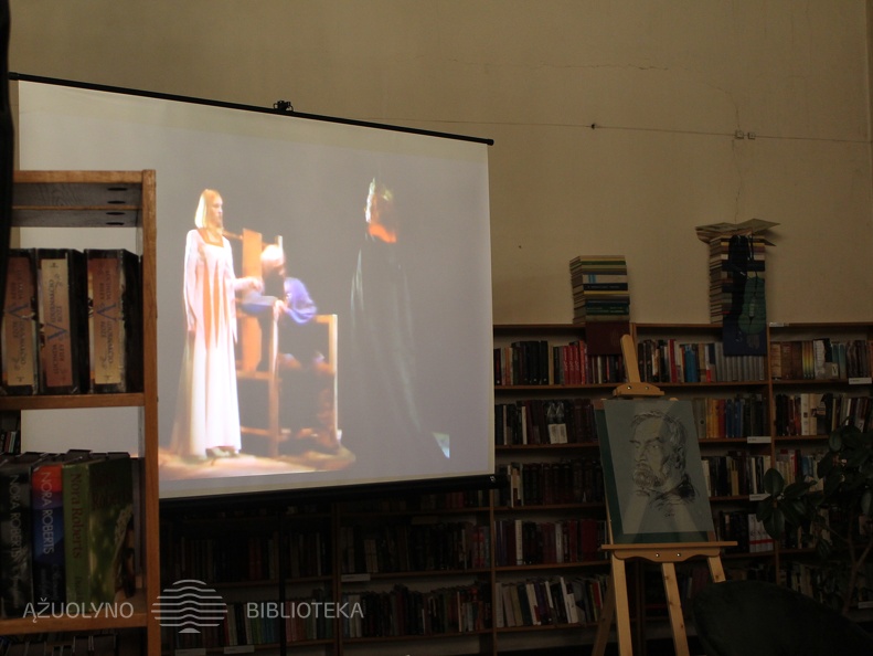 Ekrane - Gyčio Padegimo režisuotos Jameso Goldmano pjesės "Liūtas žiemą" ištraukops (Kauno dramos teatras),1997