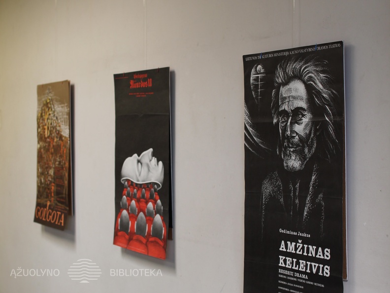 Leidinių ir dokumentų parodos "Algimantą Masiulį prisimenant..." plakatai