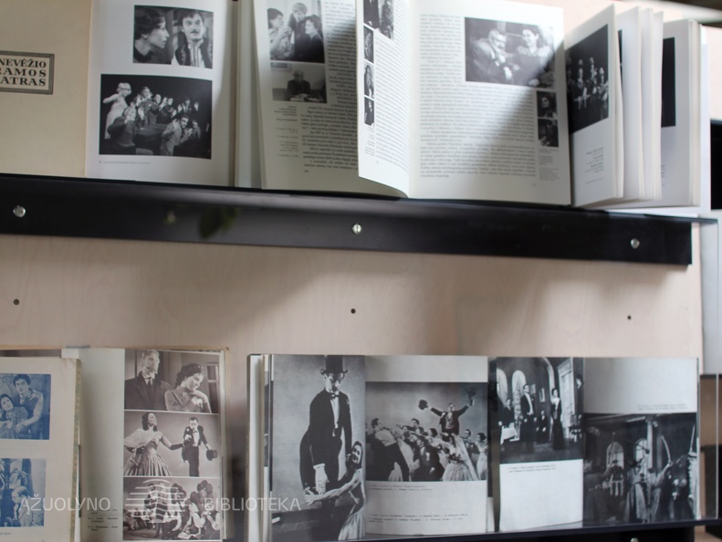 Leidinių ir dokumentų parodos "Algimantą Masiulį prisimenant..." fragmentas