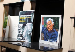 Leidinių ir dokumentų parodos "Algimantą Masiulį prisimenant..." fragmentas