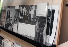 Leidinių ir dokumentų parodos "Algimantą Masiulį prisimenant..." fragmentas