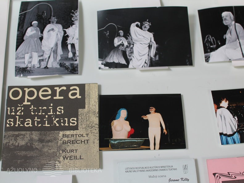 Leidinių ir dokumentų parodos "Algimantą Masiulį prisimenant..." stendas