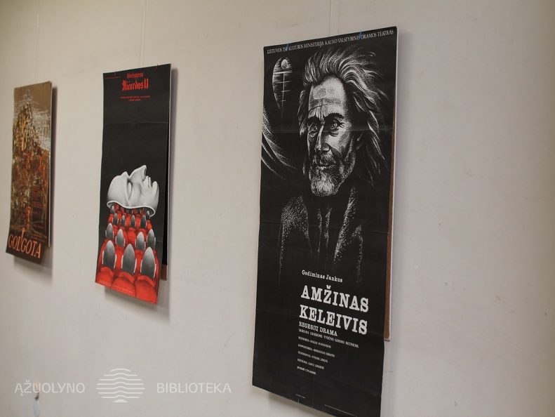 Leidinių ir dokumentų parodos "Algimantą Masiulį prisimenant..." plakatai